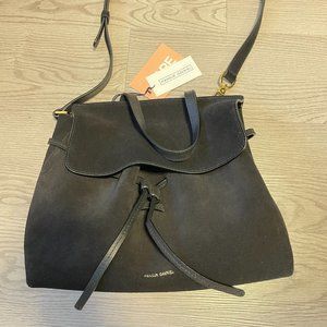 Mansur Gavriel Lady Bag Black Suede